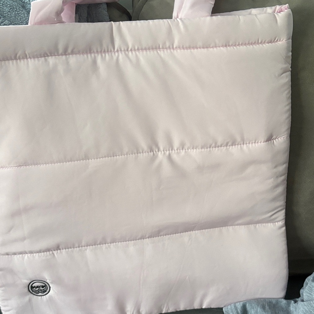 Chic Light Pink Quilted Tote